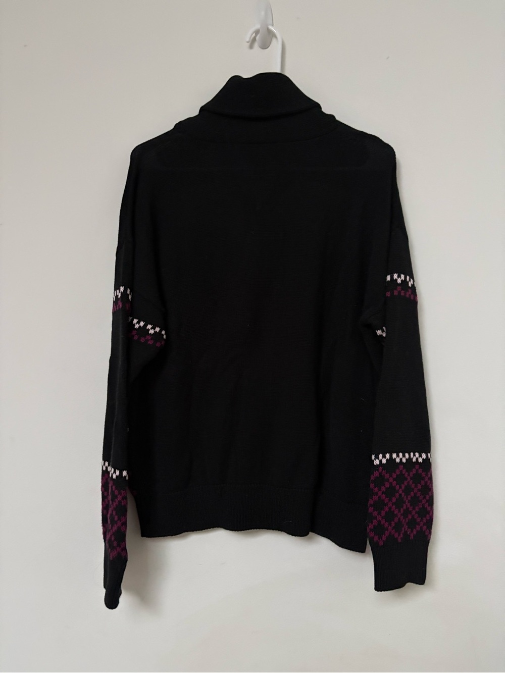 Modcloth Black Zip Cardigan with Fox Motif - Picture 3 of 3